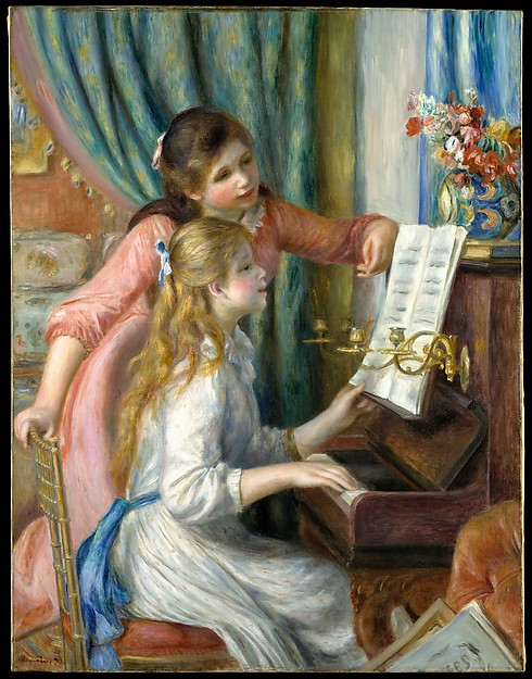 Auguste Renoir, Two Young Girls at the Piano, 1892